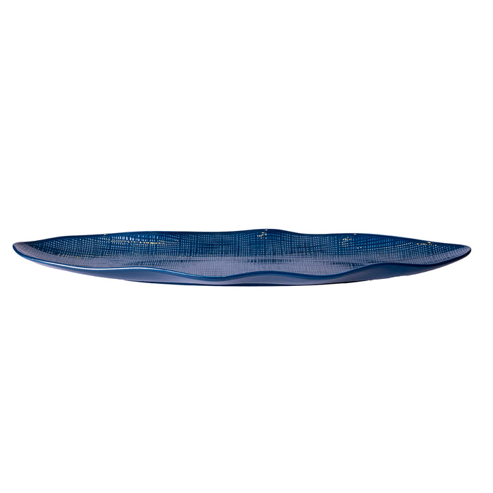 OVAL PLATE 14'' 35.7 X 9 X 2.5 CM - BLUE
