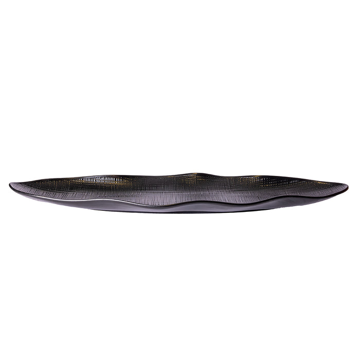 OVAL PLATE 14'' 35.7 X 9 X 2.5 CM - BLACK