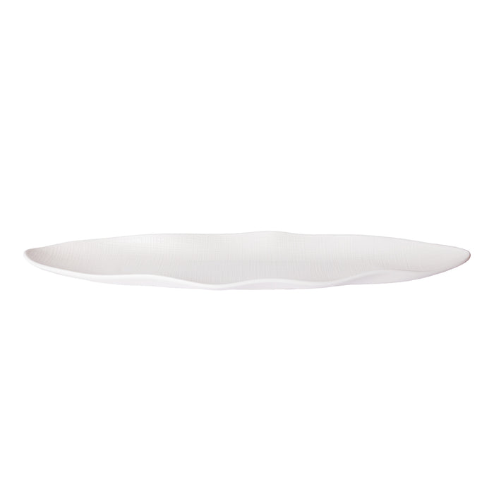 OVAL PLATE 16'' 41 X 10.5 X 2.7 CM - WHITE