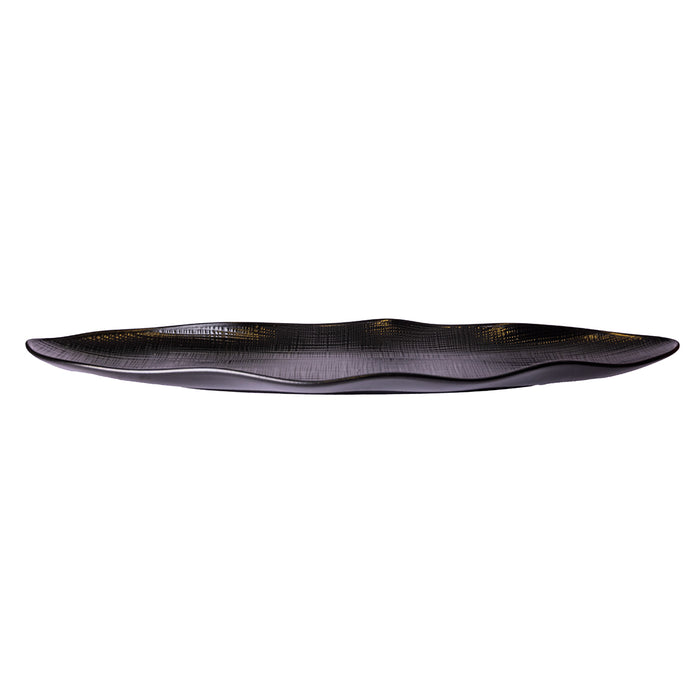 OVAL PLATE 16'' 41 X 10.5 X 2.7 CM - BLACK