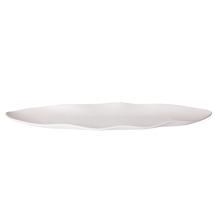 OVAL PLATE 18'' 46.5 X 11.5 X 3 CM - WHITE