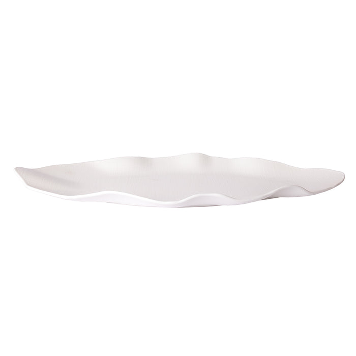 LEAF PLATE 20.35'' 53.2 X 23.6 X 4.3 CM - WHITE