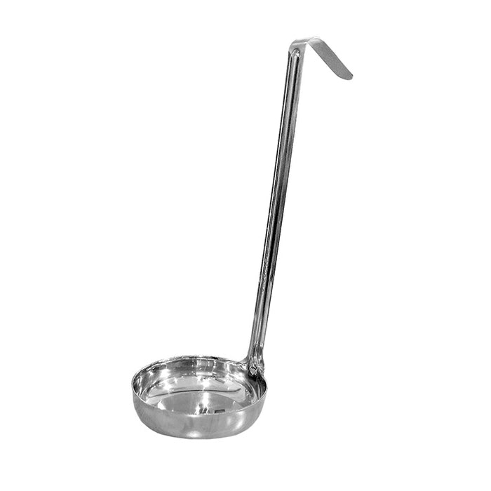 LADLE 7 OZ, S/S SOLID FLAT BOTTOM