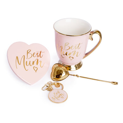 Words For Mum Gift Set, Best Mum - Pink