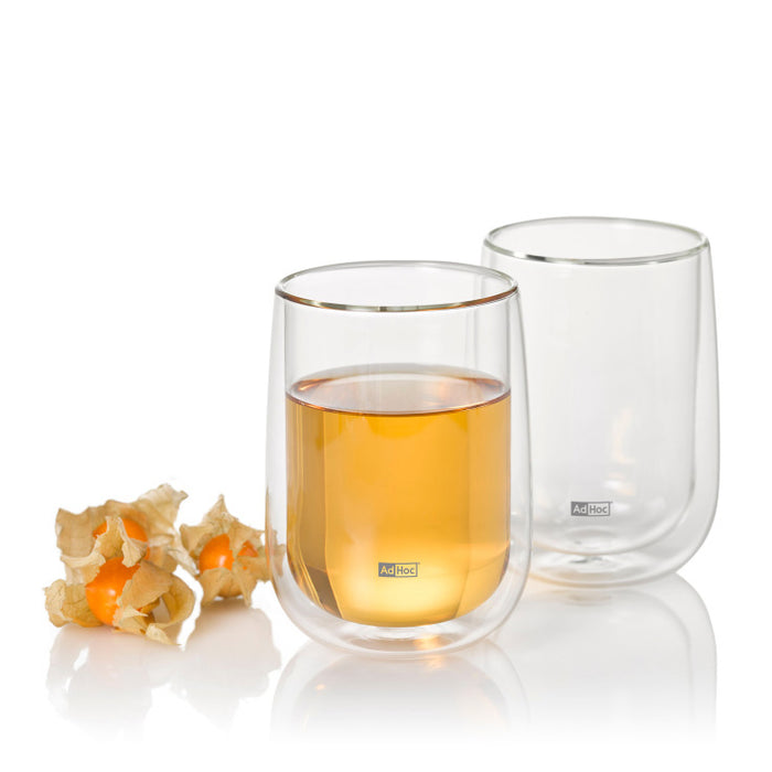 TEA GLASS SET 400 ML 9 X 13 CM, DOUBLE-WALLED GLASS