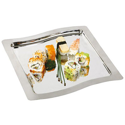 Tray 'Swing' Stainless Steel 32.5 X 32.5 X 1 Cm