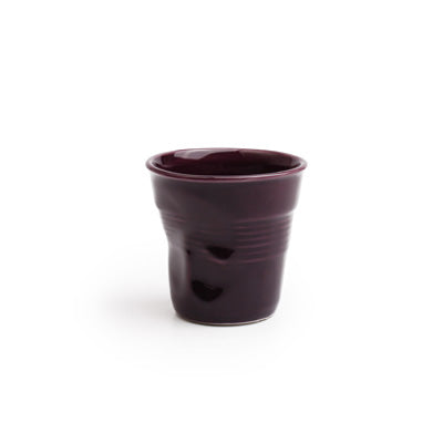 Crumple Espresso Cup (80ml) - Aubergine
