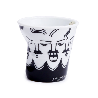 Crumple Espresso Cup (80ml) - White/Start The Day