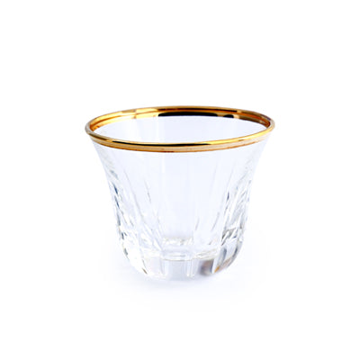 "Brigitta Doris" Arabic Coffee Set Of 6 - Gold Rim