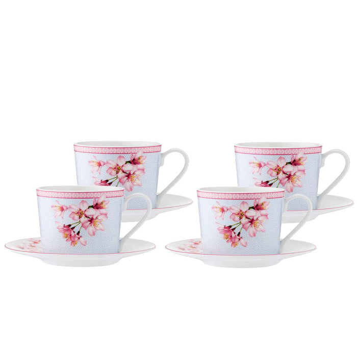 Cherry Blossom Cup & Saucer Set Of 4