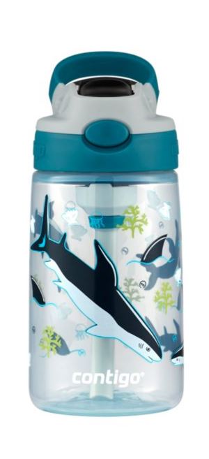 Kids Water Bottle Gizmo Sip 420ml - Macaroon Sharks