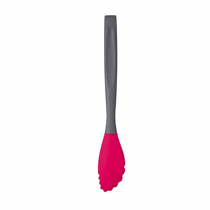 Tong, Silicone Headed 30cm -  Pink/Grey