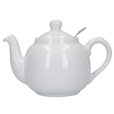Teapot ''Farmhouse'', White 2 Cups