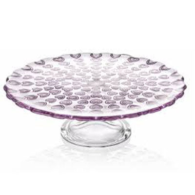 Cupido Footed Cake Plate - 32cm - Pink