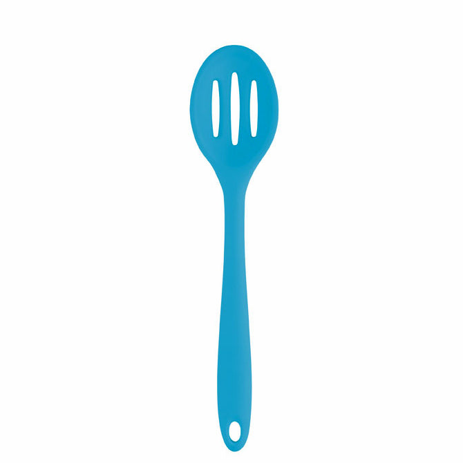 Slotted Spoon, Silicone 27cm - Blue