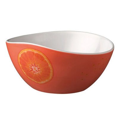 Bowl 'Fruits' Orange 0.45l, 15 X 7.5cm White/Orange