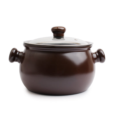 Casserole With Glass Lid 20cm - Brown