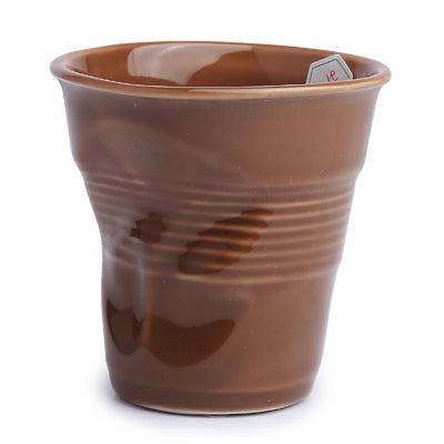 Crumple Cappuccino Cup (180ml) - Mocha