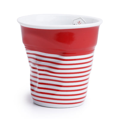 Crumple Cappuccino Cup (180ml) - White Mariniere Grand Large