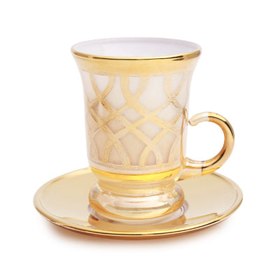 Arabic Tea Set Of 6 - Mosaico Yellow