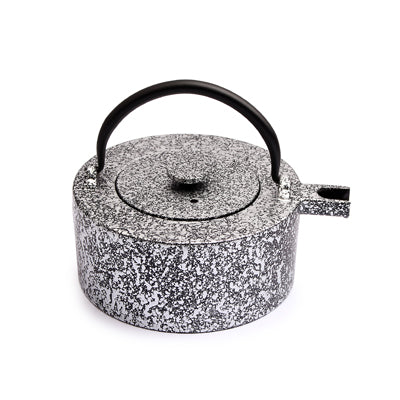 Teapot 'Tawa' 0.5l, Stackable Cast Iron - Silver/Black
