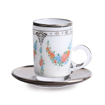 Arabic Tea Set Of 6 - Florentie Platinum