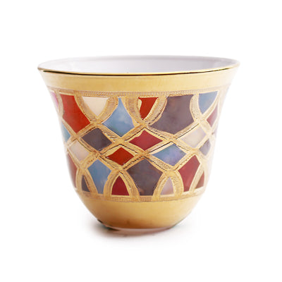 Arabic Coffee Set Of 6 - Mosaico Color Gold