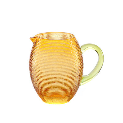 Multicolor Pitcher Amber With Acid Green Handle