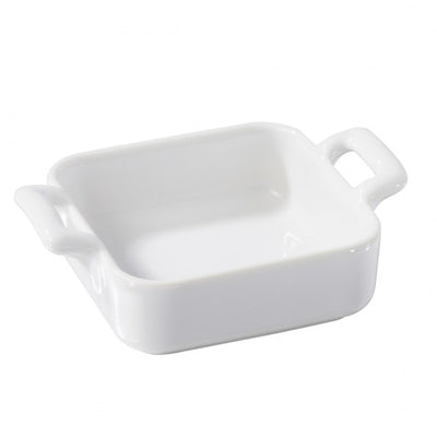 Mini Square Dish - White