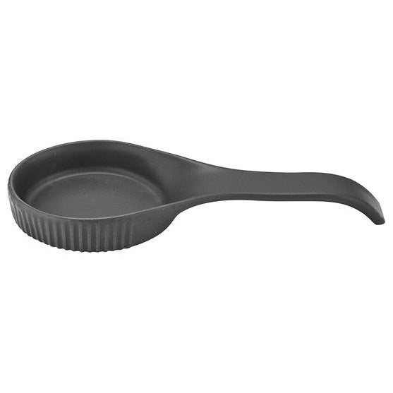Linear Ribbed Charcoal Spoon Rest