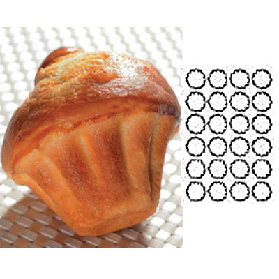 Flexible Pastry Mat - Fluted Brioches