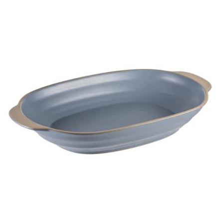 CLYDE FORGET-ME-NOT BLUE 37CM OVAL BAKING DISH