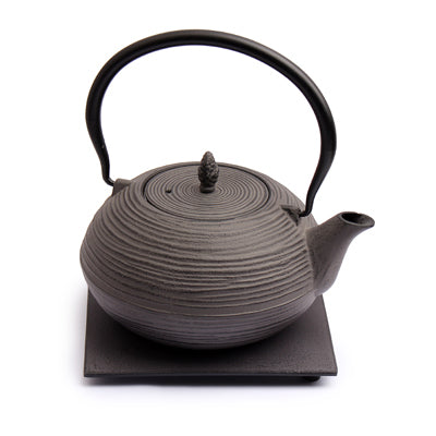Mo Yo Cast Iron Teapot With Trivet 1.2l, Grey