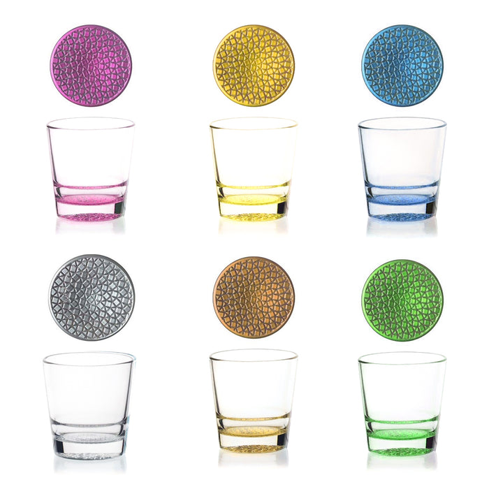 Mosaico Double Old-Fashioned Set of 6 40cl - Assorted Colors