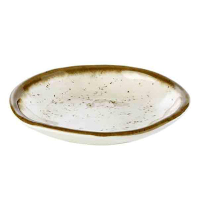 Bowl 'Stone Art' 15.5 X 2.5 Cm, White/Brown