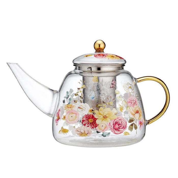 Springtime Soiree Infuser Glass Teapot