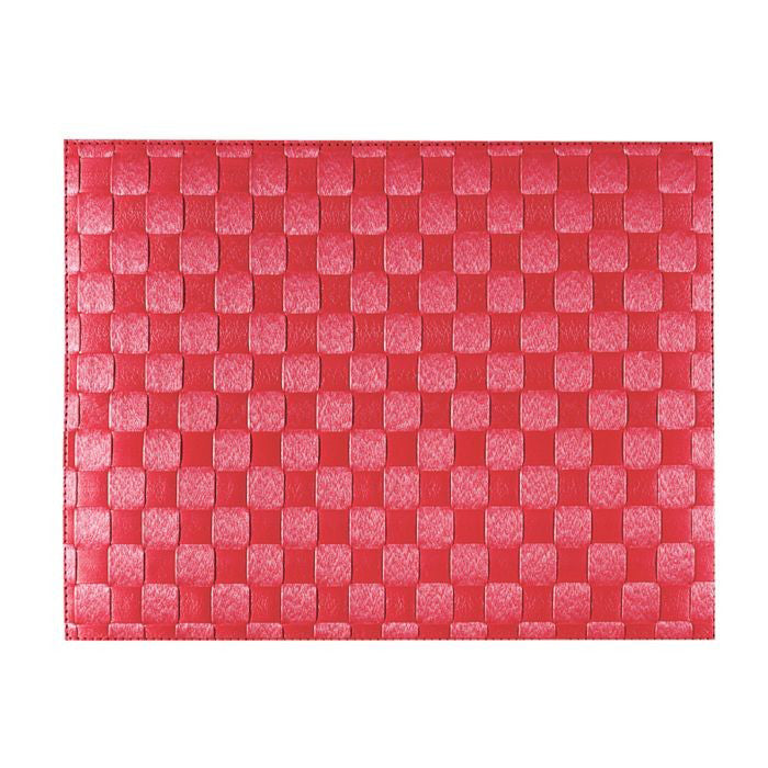 Table Mat 30x40cm Rect, Ruby Red