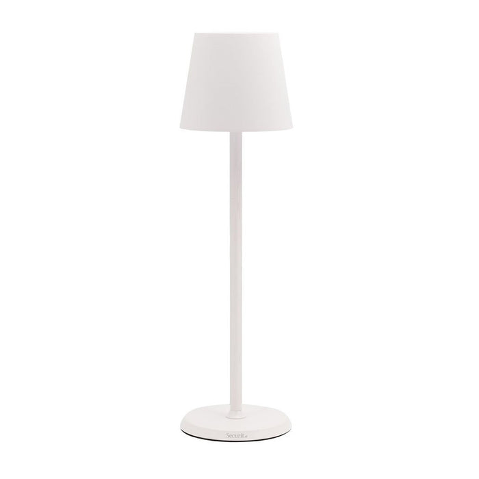 TABLE LAMP 'FELINE' W/ DIMMABLE LED, BATTERY & CHARGER - WHITE