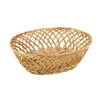 Basket Oval Poly Rattan Wipeable Stackable&Unbreakable