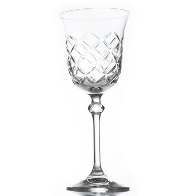 "Brigitta Pompadou" Crystal Goblet Glass - Set Of 6