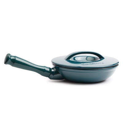 Frying Pan With Ceramic Lid 22cm - Teal