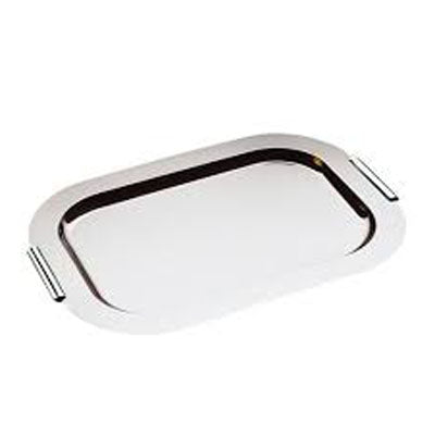 Tray 'Finesse', Chrome Plated Brass Handles 44 X 31 Cm