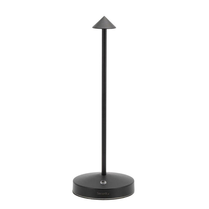 TABLE LAMP 'ANGELINA' W/ LED, BATTERY & CHARGER - BLACK