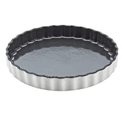 Round Flan Dish - Gray