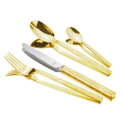 Cutlery Set Of 30 Inka - Gold Plated