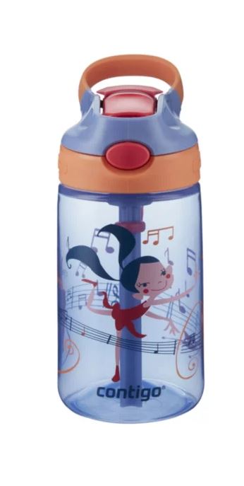 Kids Water Bottle Gizmo Flip 420ml - Violet Wink Dancer