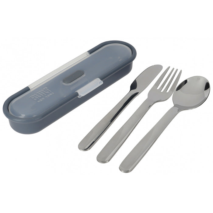 Built Ss 3pc Cutlery Set With Case