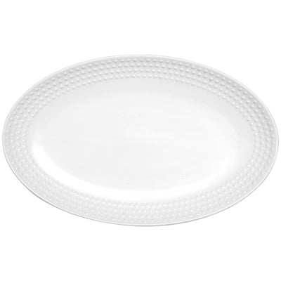 Abode Textured White Oblong Platter