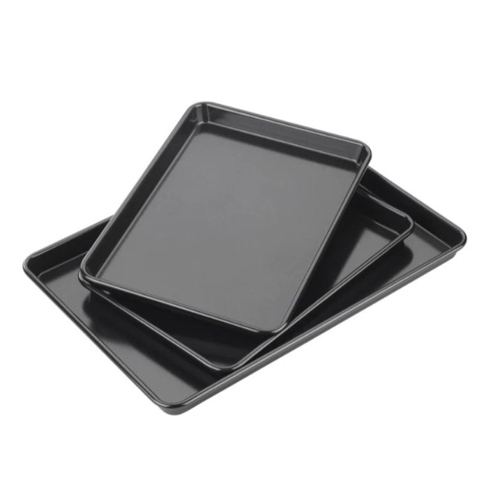 BAKING TRAYS SET OF 3 - CARBON STEEL