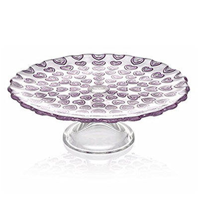 Cupido Footed Cake Plate - 26cm - Pink